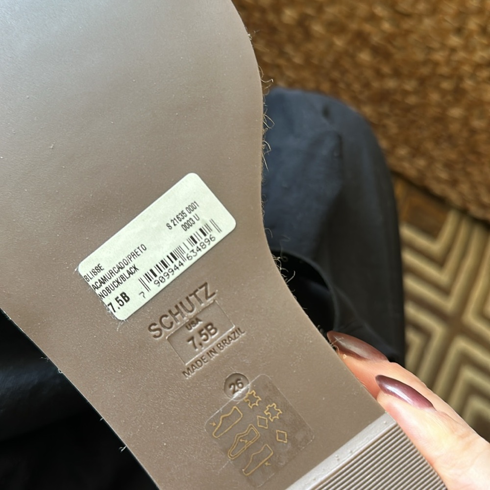 Schutz Blisse Nubuck platform sandals - Picture 7 of 8